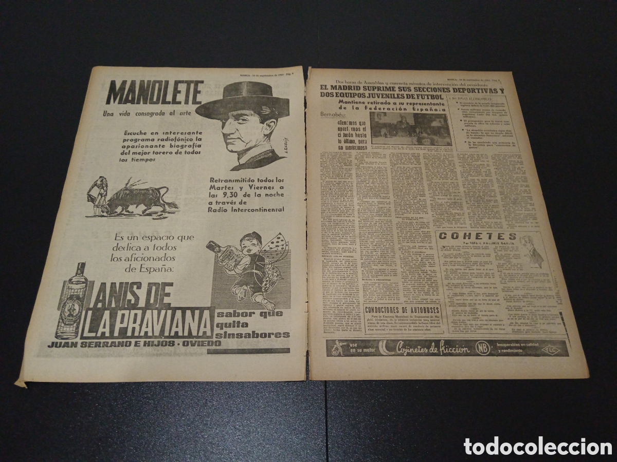 Coleccionismo deportivo: MARCA 16/09/1963 - Foto 3