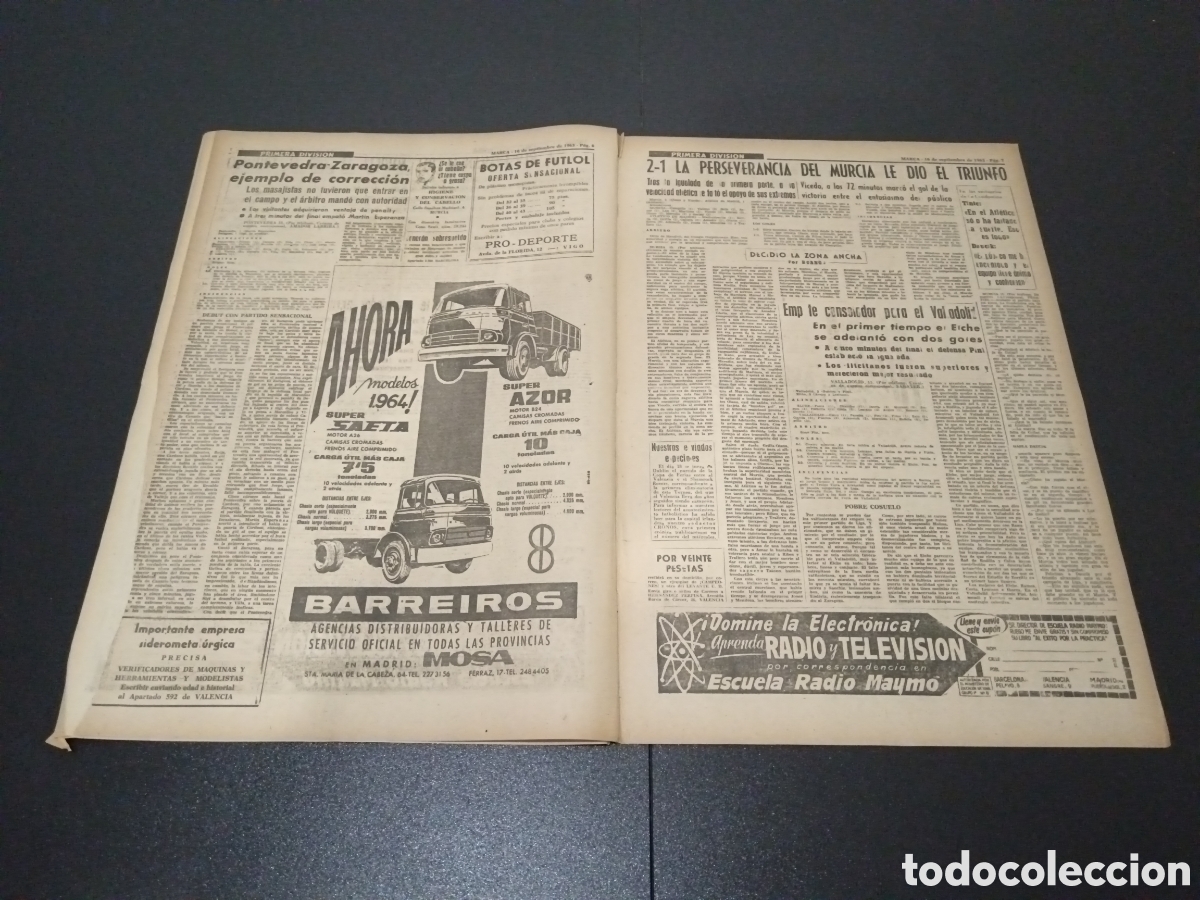 Coleccionismo deportivo: MARCA 16/09/1963 - Foto 4