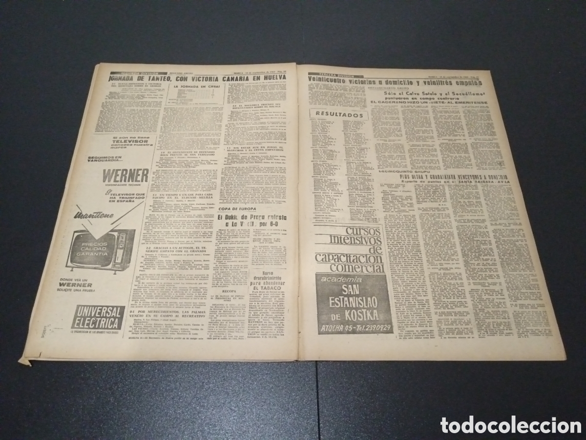 Coleccionismo deportivo: MARCA 16/09/1963 - Foto 6