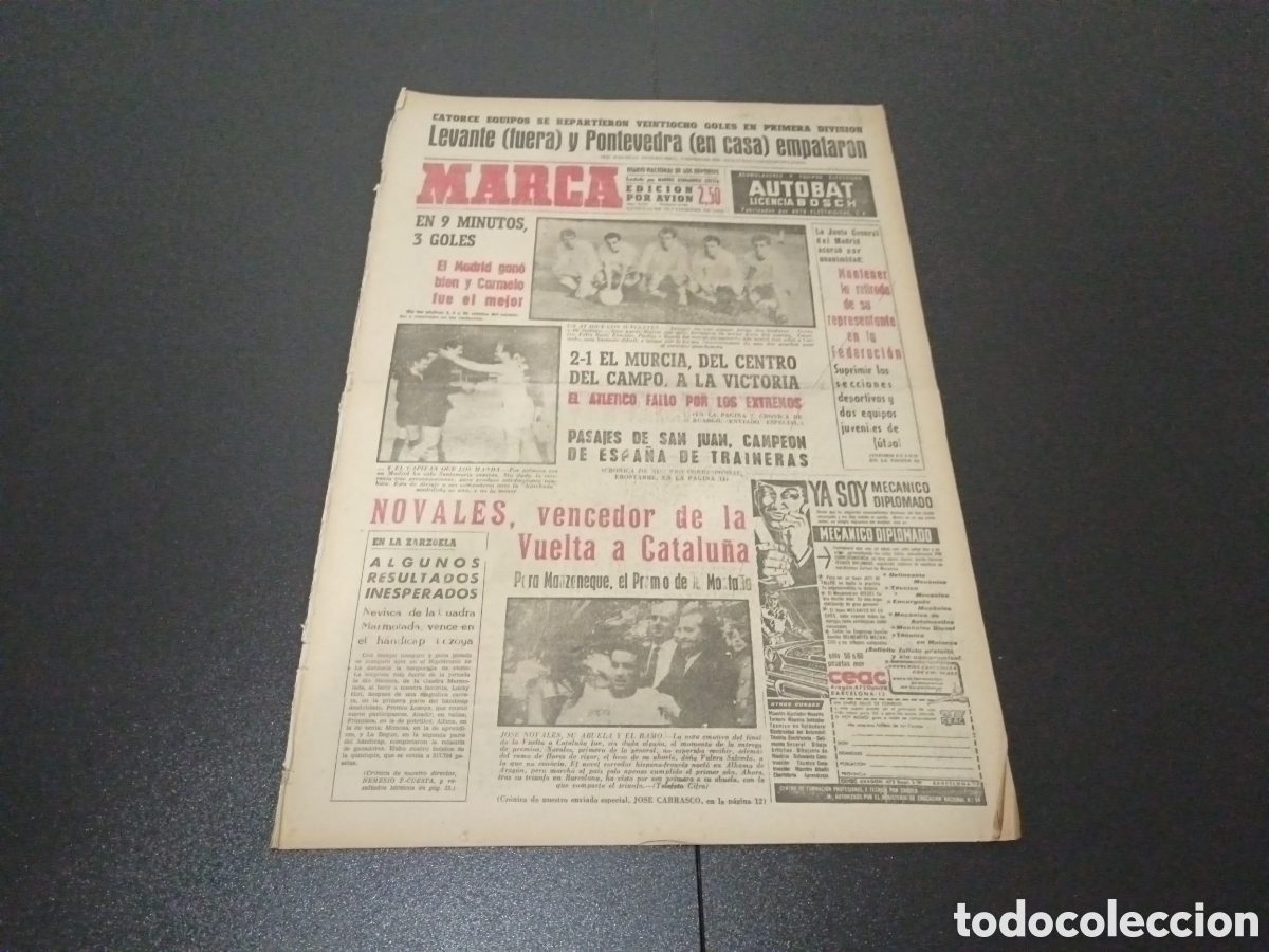 Coleccionismo deportivo: MARCA 16/09/1963 - Foto 1