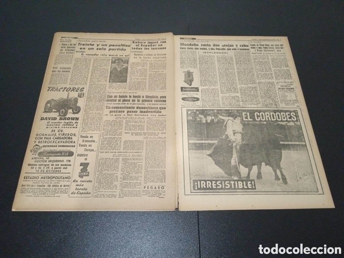 Coleccionismo deportivo: MARCA 19/09/1963 - Foto 4