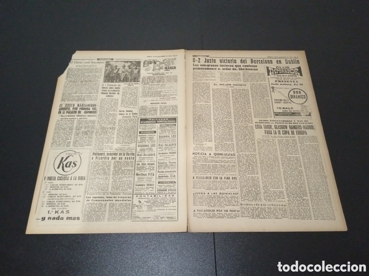 Coleccionismo deportivo: MARCA 25/09/1963 - Foto 2