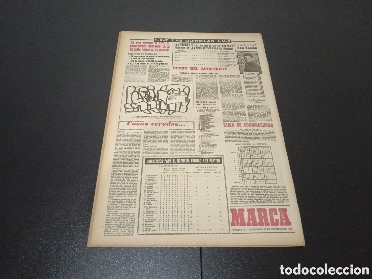 Coleccionismo deportivo: MARCA 25/09/1963 - Foto 6