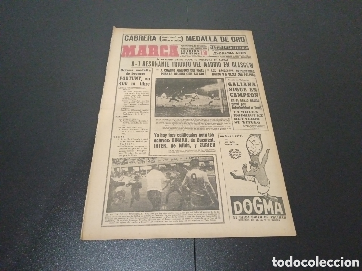 Coleccionismo deportivo: MARCA 26/09/1963 - Foto 1