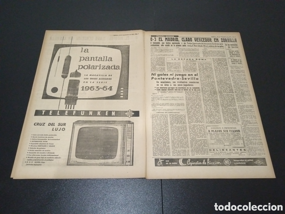 Coleccionismo deportivo: MARCA 30/09/1963 - Foto 3