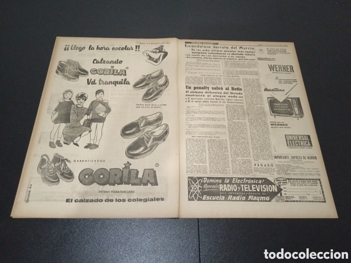 Coleccionismo deportivo: MARCA 30/09/1963 - Foto 4