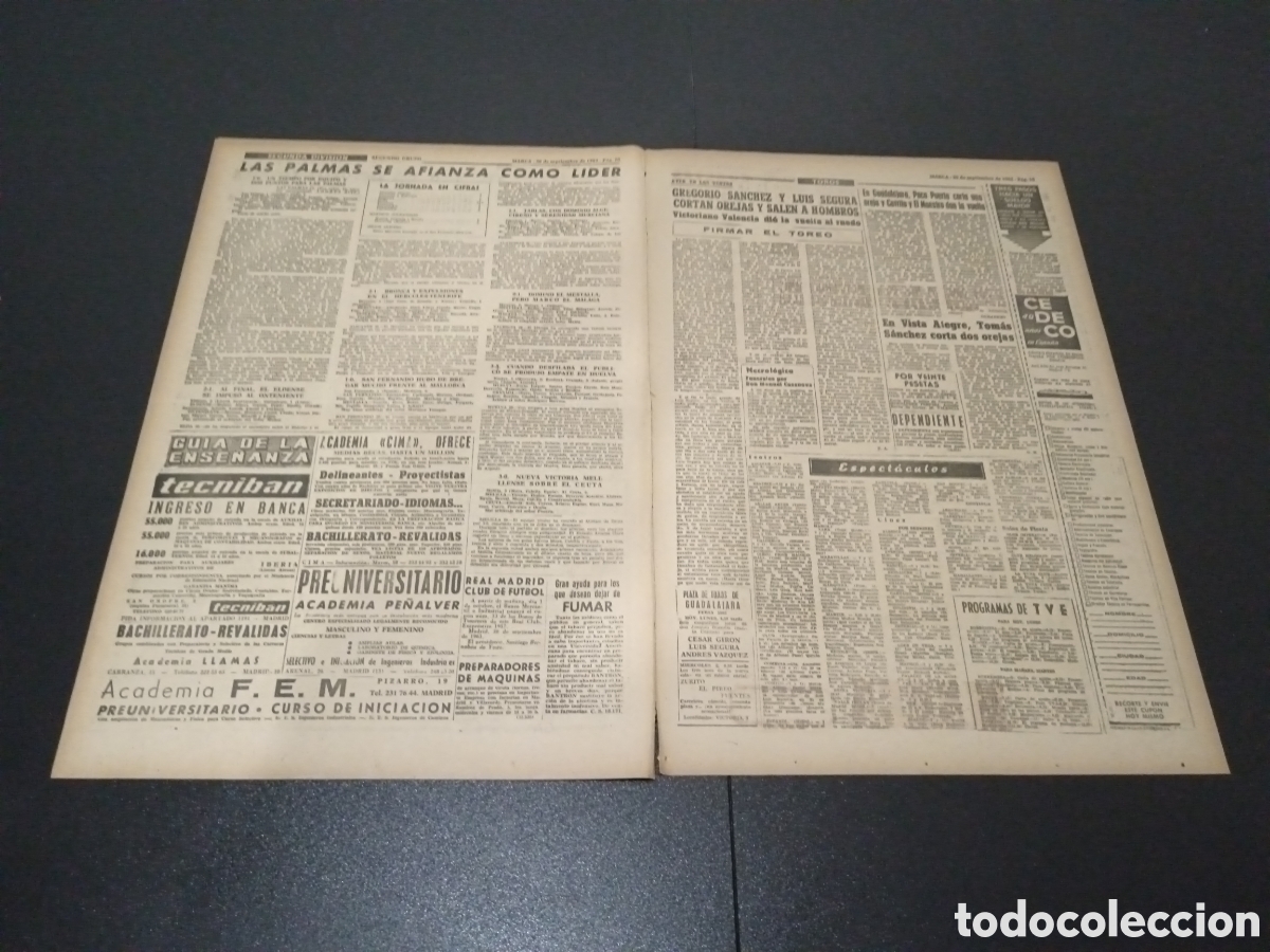 Coleccionismo deportivo: MARCA 30/09/1963 - Foto 6