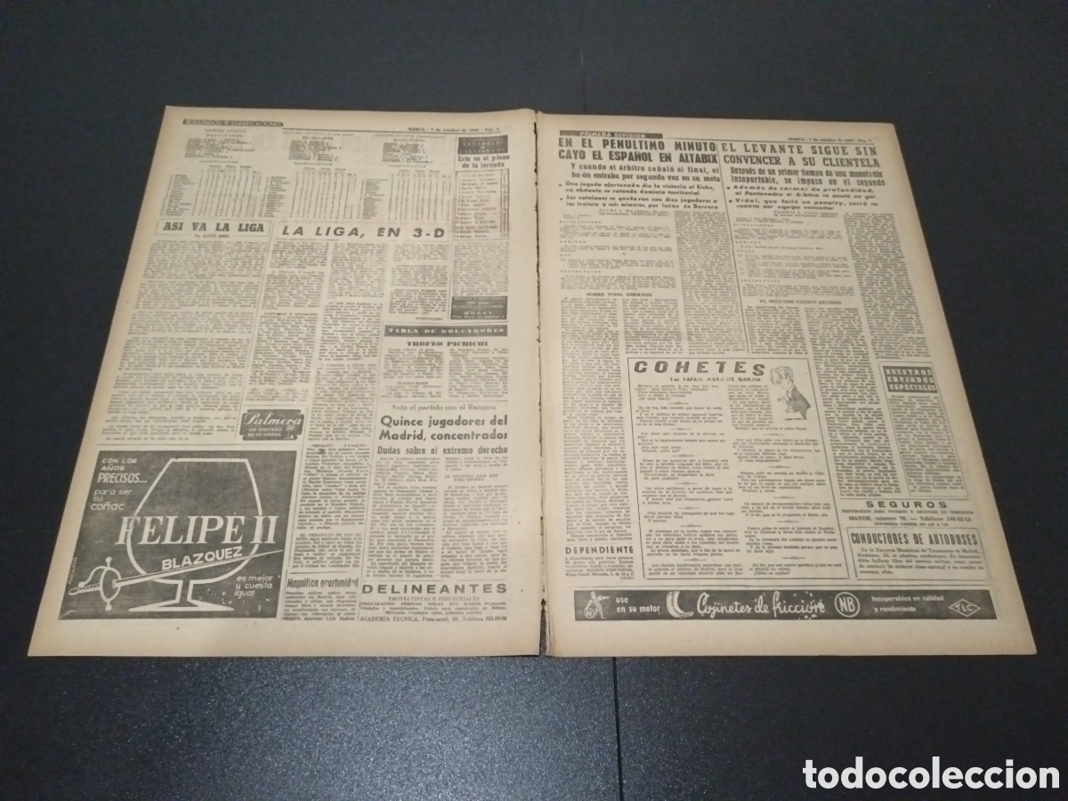 Coleccionismo deportivo: MARCA 7/10/1963 - Foto 2