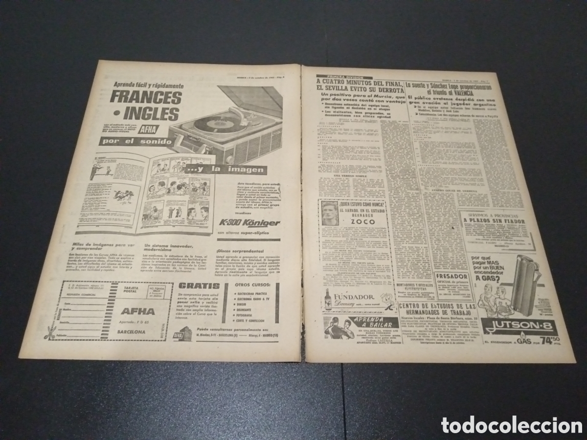 Coleccionismo deportivo: MARCA 7/10/1963 - Foto 4