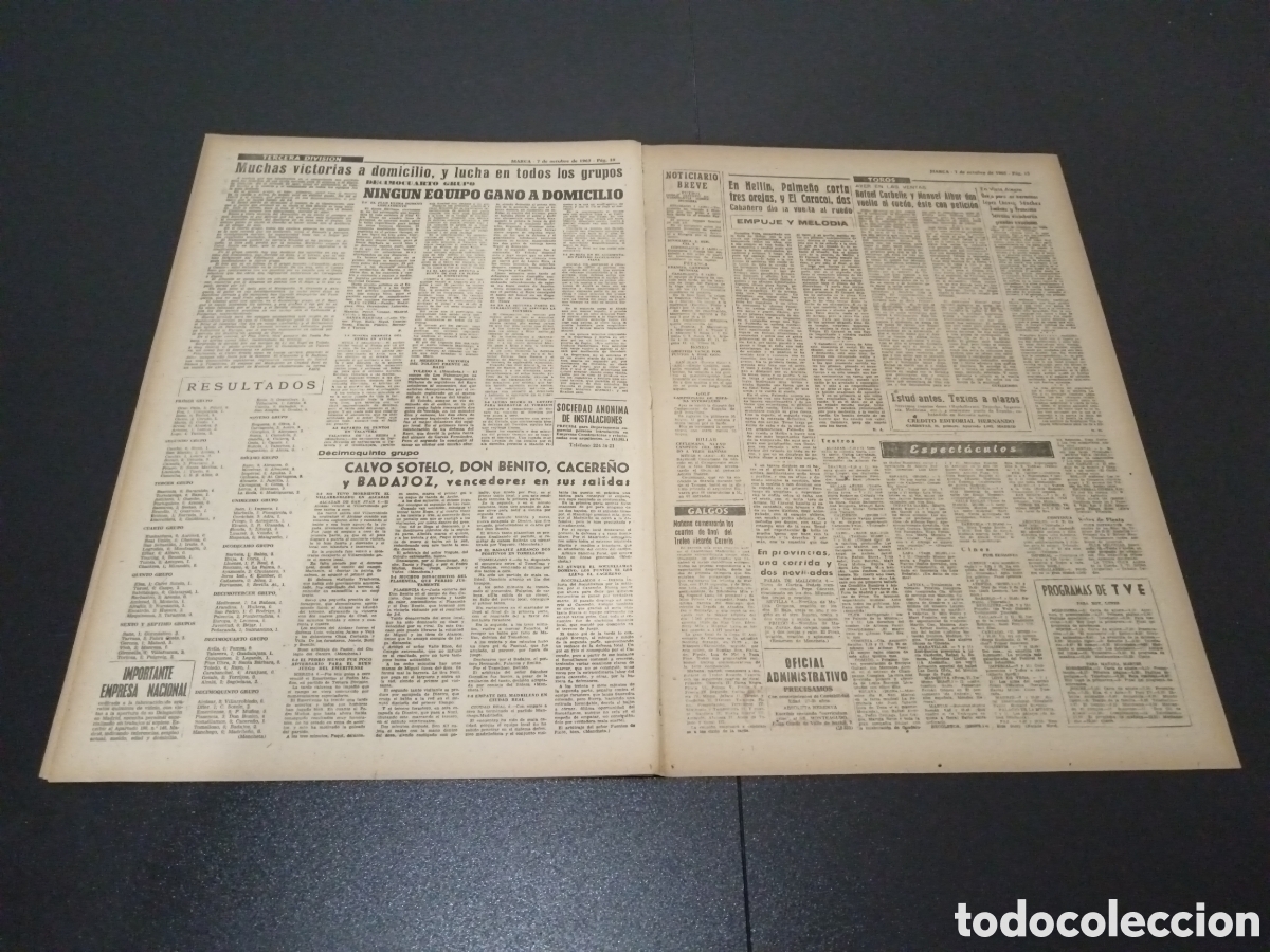 Coleccionismo deportivo: MARCA 7/10/1963 - Foto 6