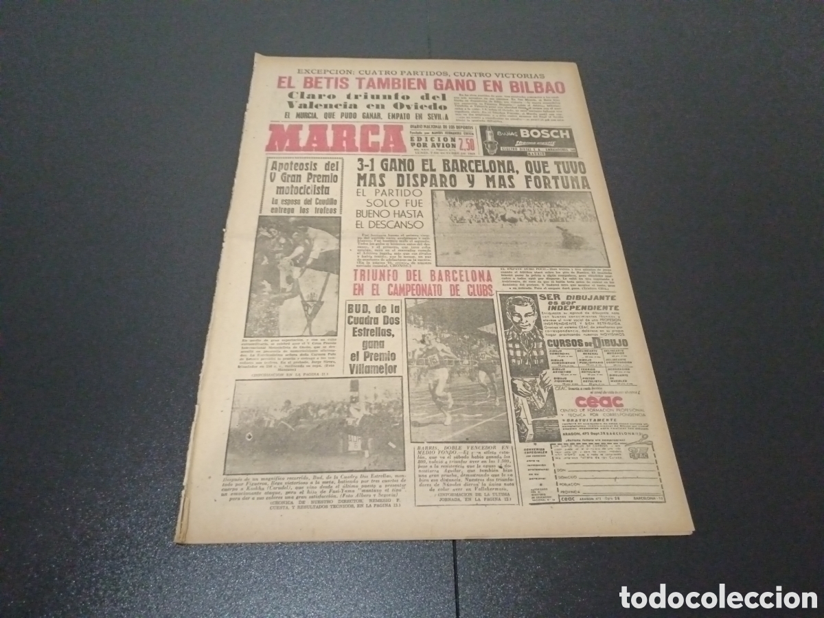 Coleccionismo deportivo: MARCA 7/10/1963 - Foto 1