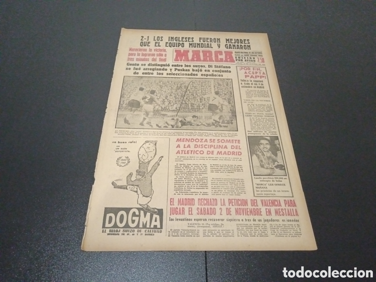 Coleccionismo deportivo: MARCA 24/10/1963 - Foto 1