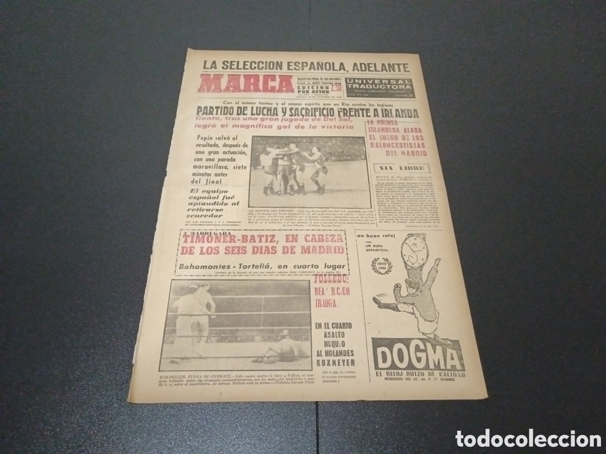 Coleccionismo deportivo: MARCA 31/10/1963 - Foto 1