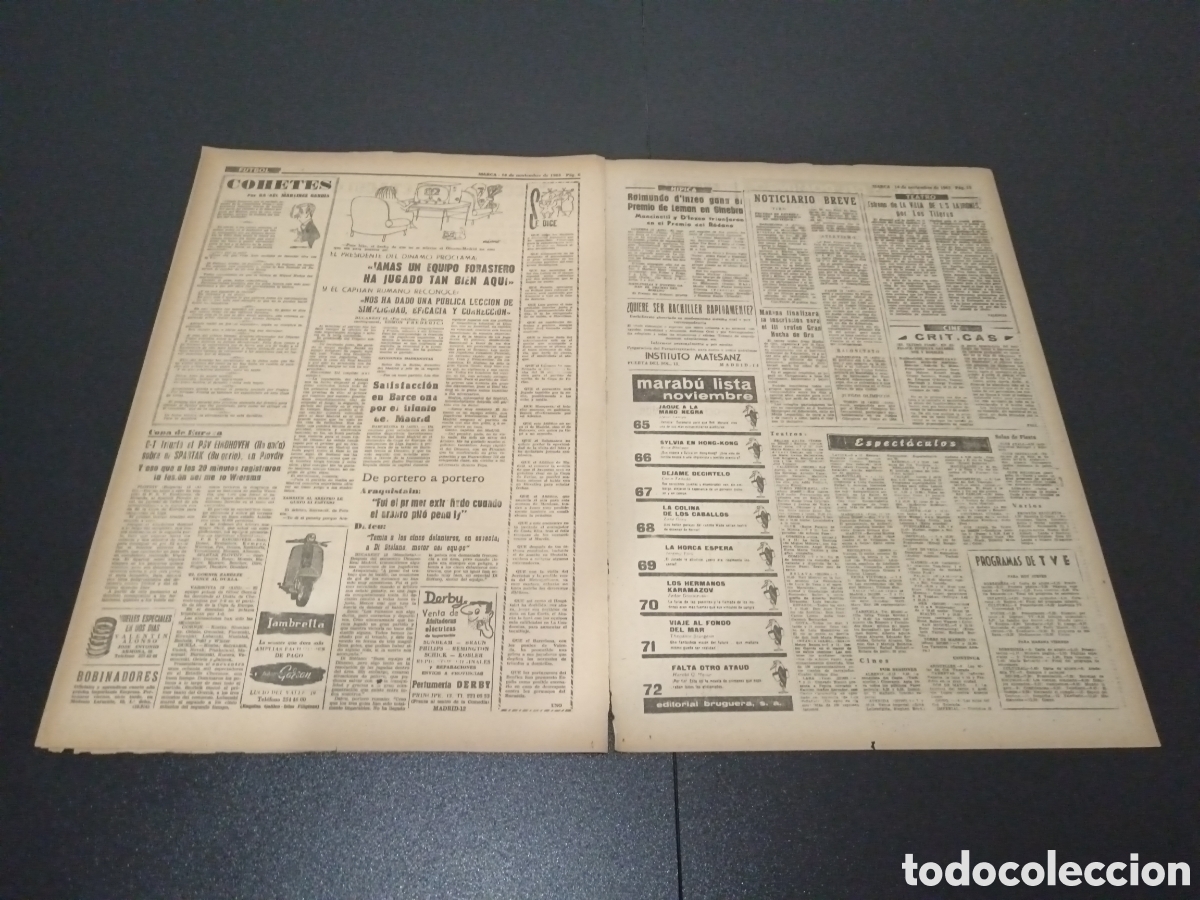 Coleccionismo deportivo: MARCA 14/11/1963 - Foto 4