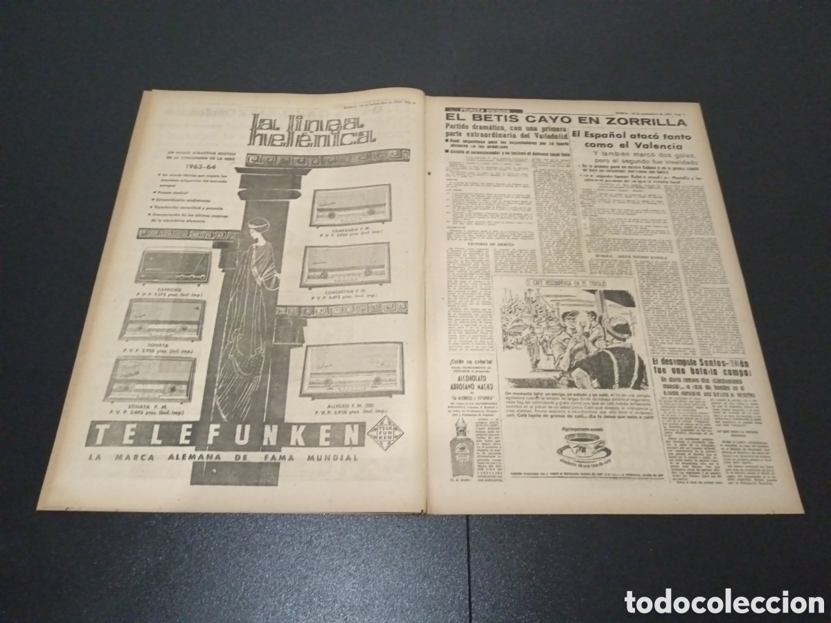 Coleccionismo deportivo: MARCA 18/11/1963 - Foto 4