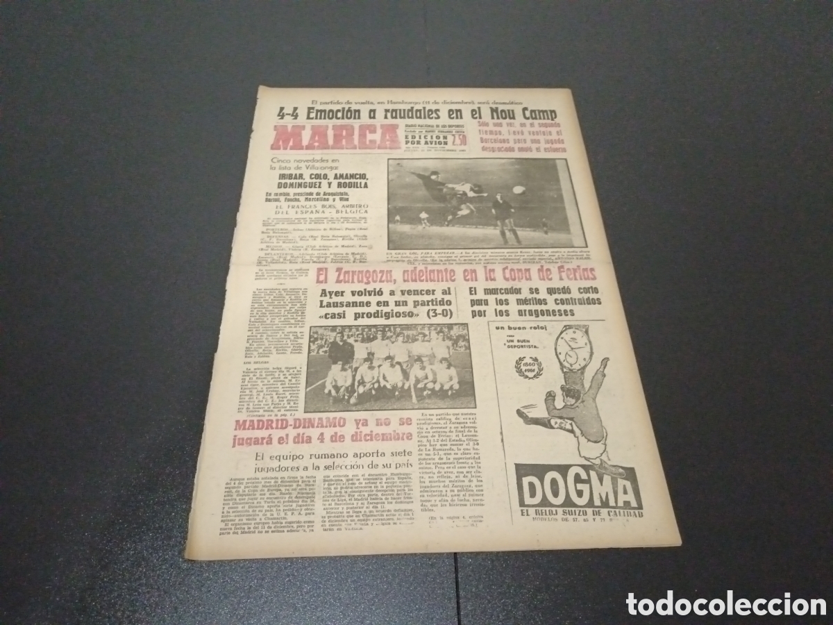 Coleccionismo deportivo: MARCA 21/11/1963 - Foto 1