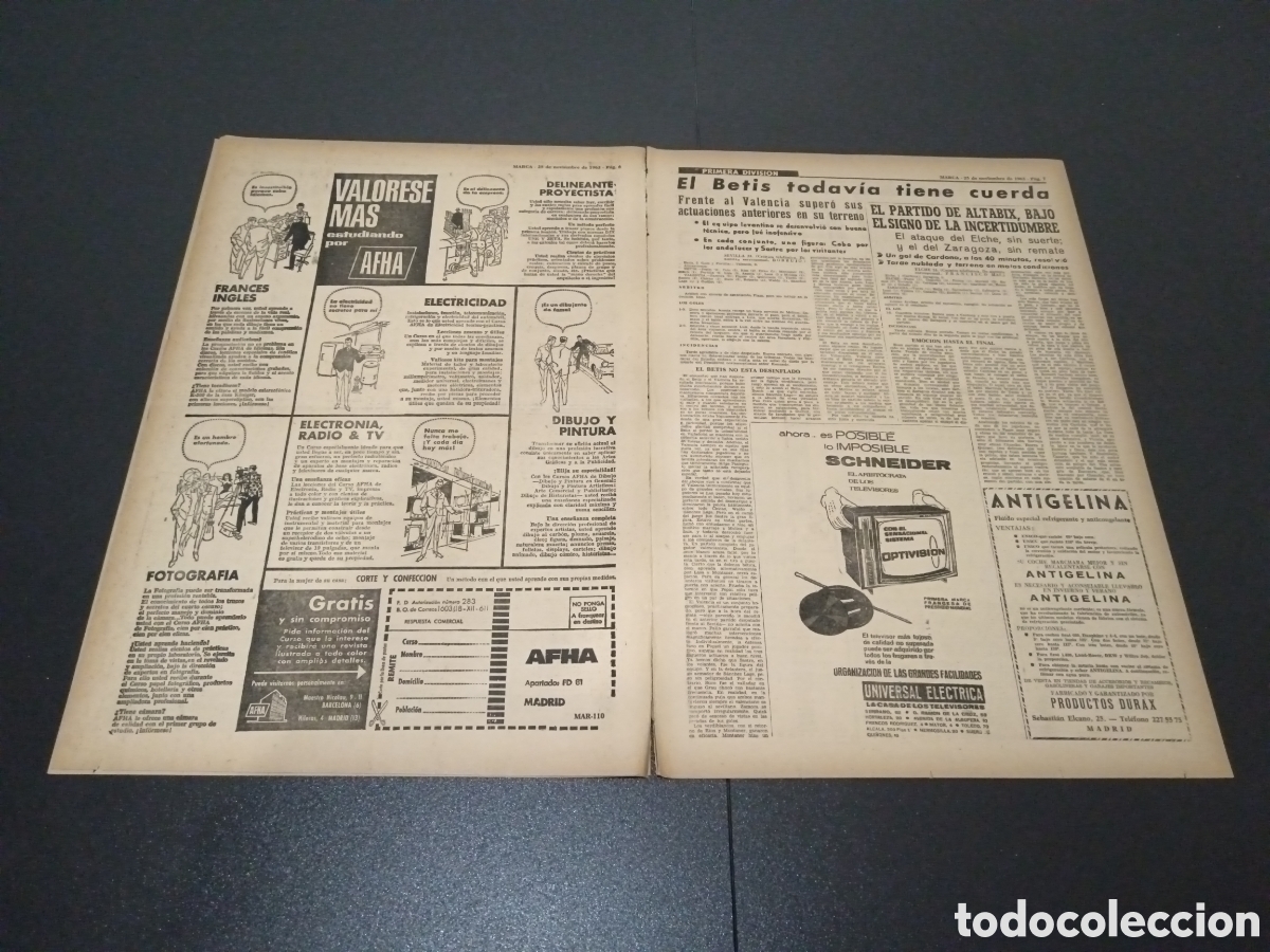 Coleccionismo deportivo: MARCA 25/11/1963 - Foto 4