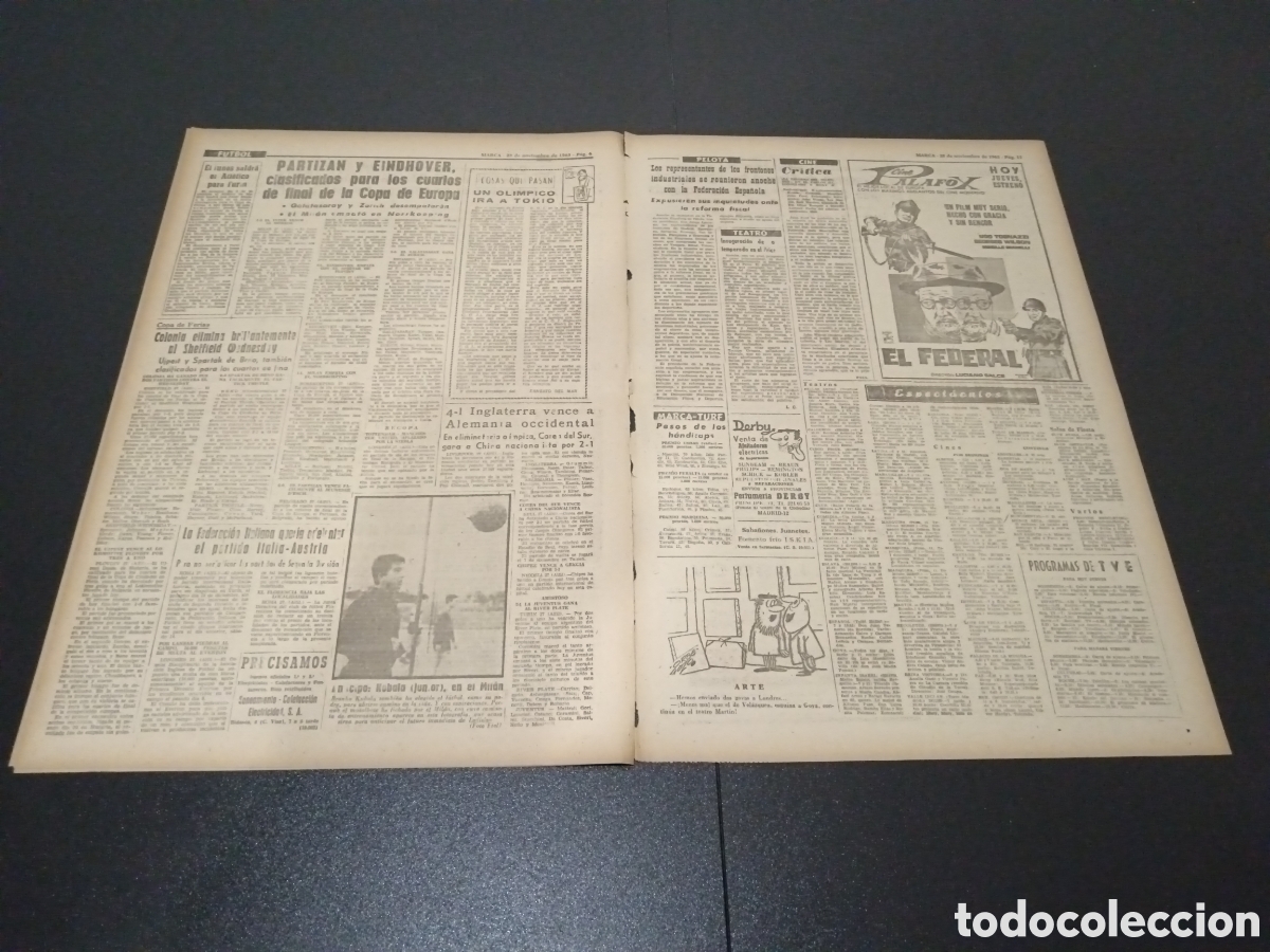 Coleccionismo deportivo: MARCA 28/11/1963 - Foto 4