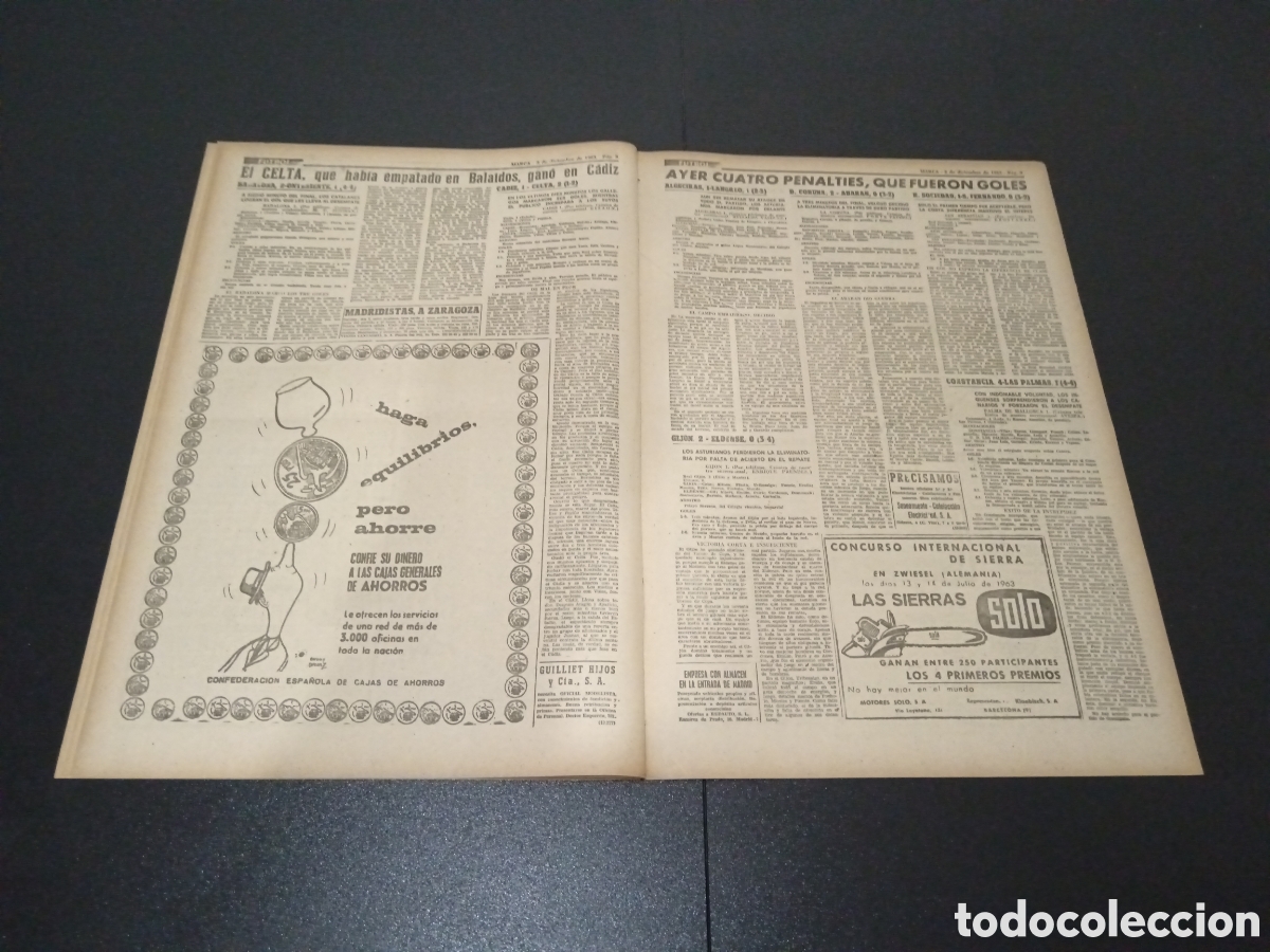 Coleccionismo deportivo: MARCA 02/12/1963 - Foto 4