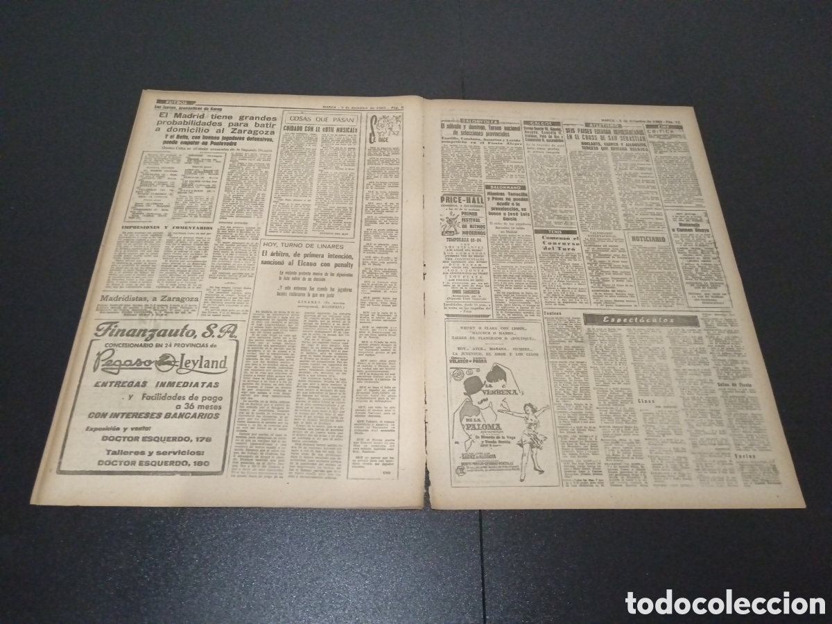 Coleccionismo deportivo: MARCA 05/12/1963 - Foto 4