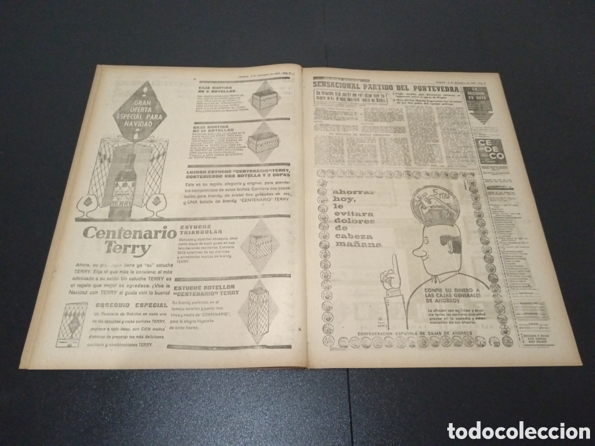 Coleccionismo deportivo: MARCA 09/12/1963 - Foto 5