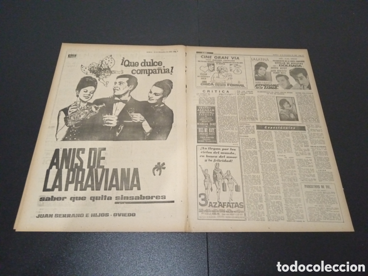 Coleccionismo deportivo: MARCA 12/12/1963 - Foto 3