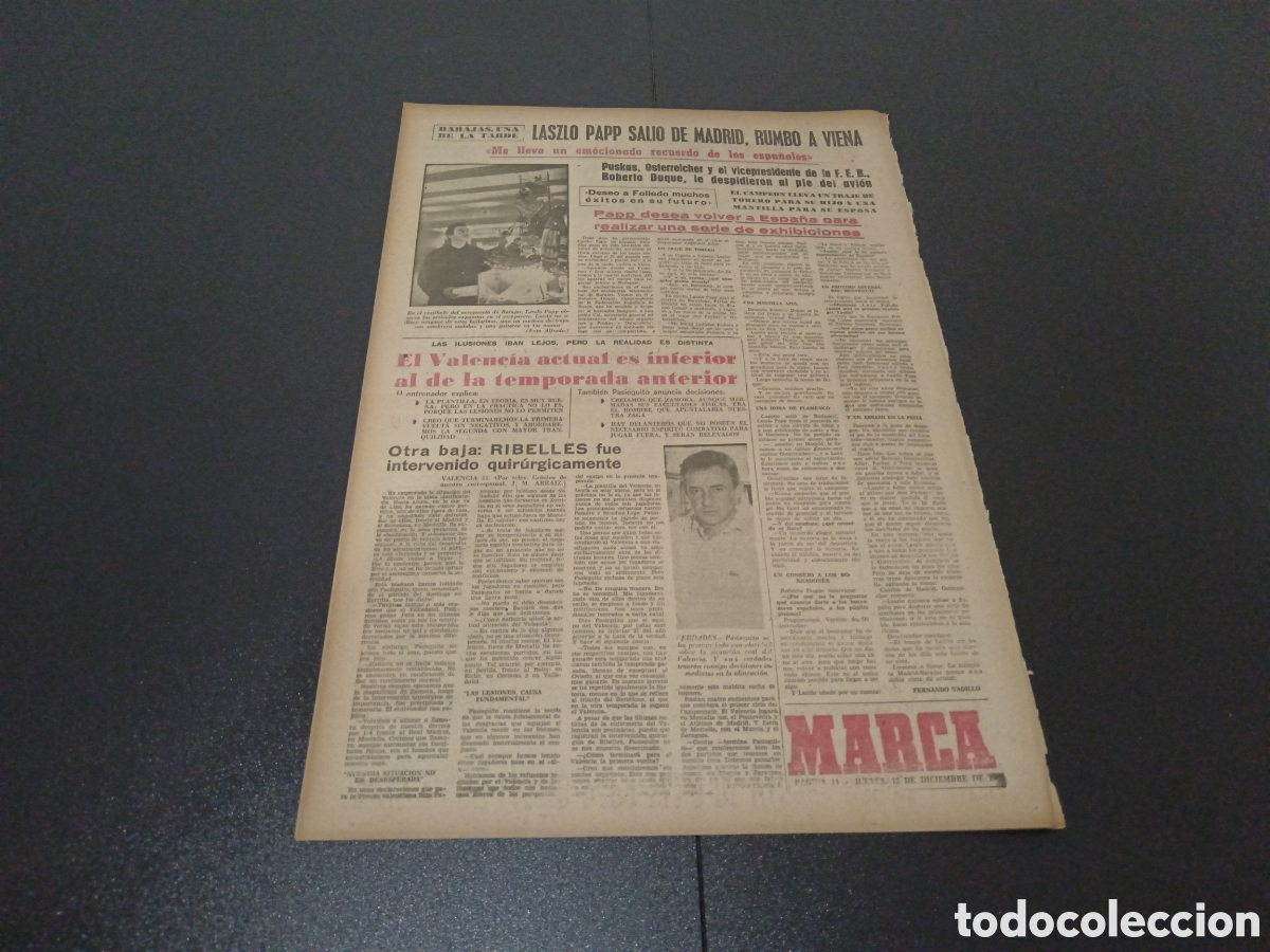 Coleccionismo deportivo: MARCA 12/12/1963 - Foto 4