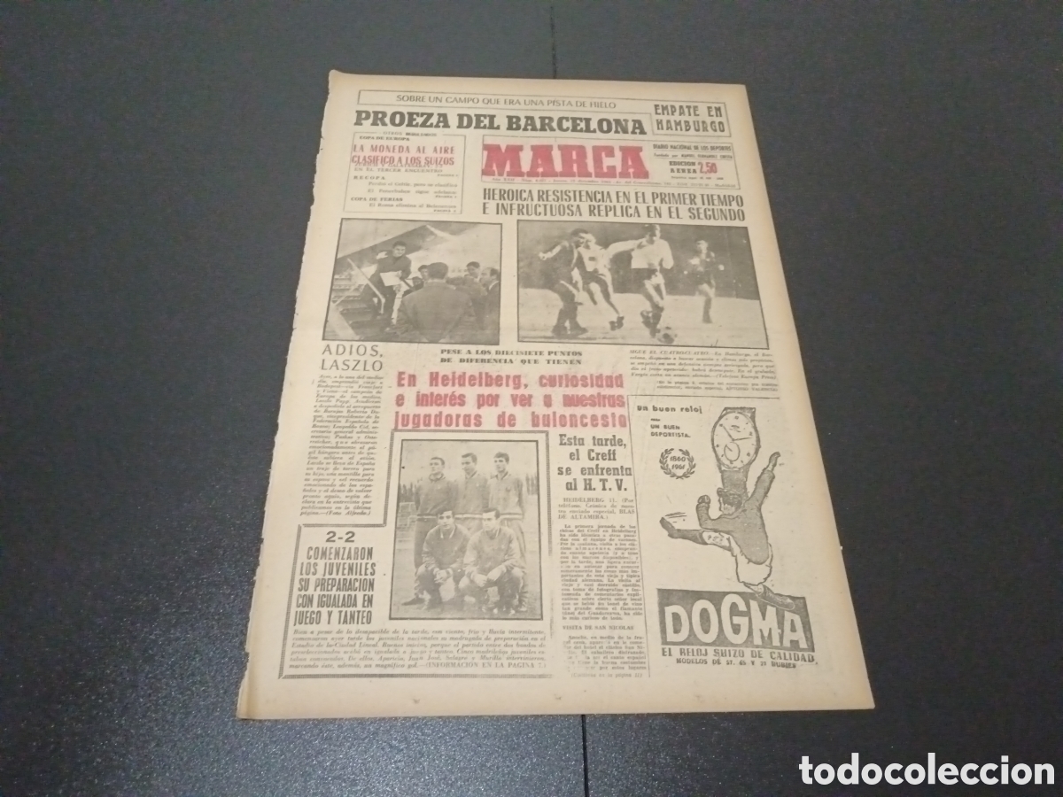 Sports collectibles: MARCA 12/12/1963