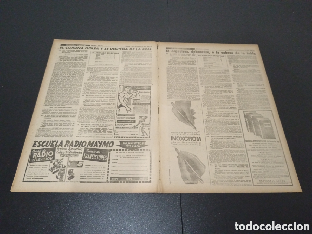Coleccionismo deportivo: MARCA 16/12/1963 - Foto 5