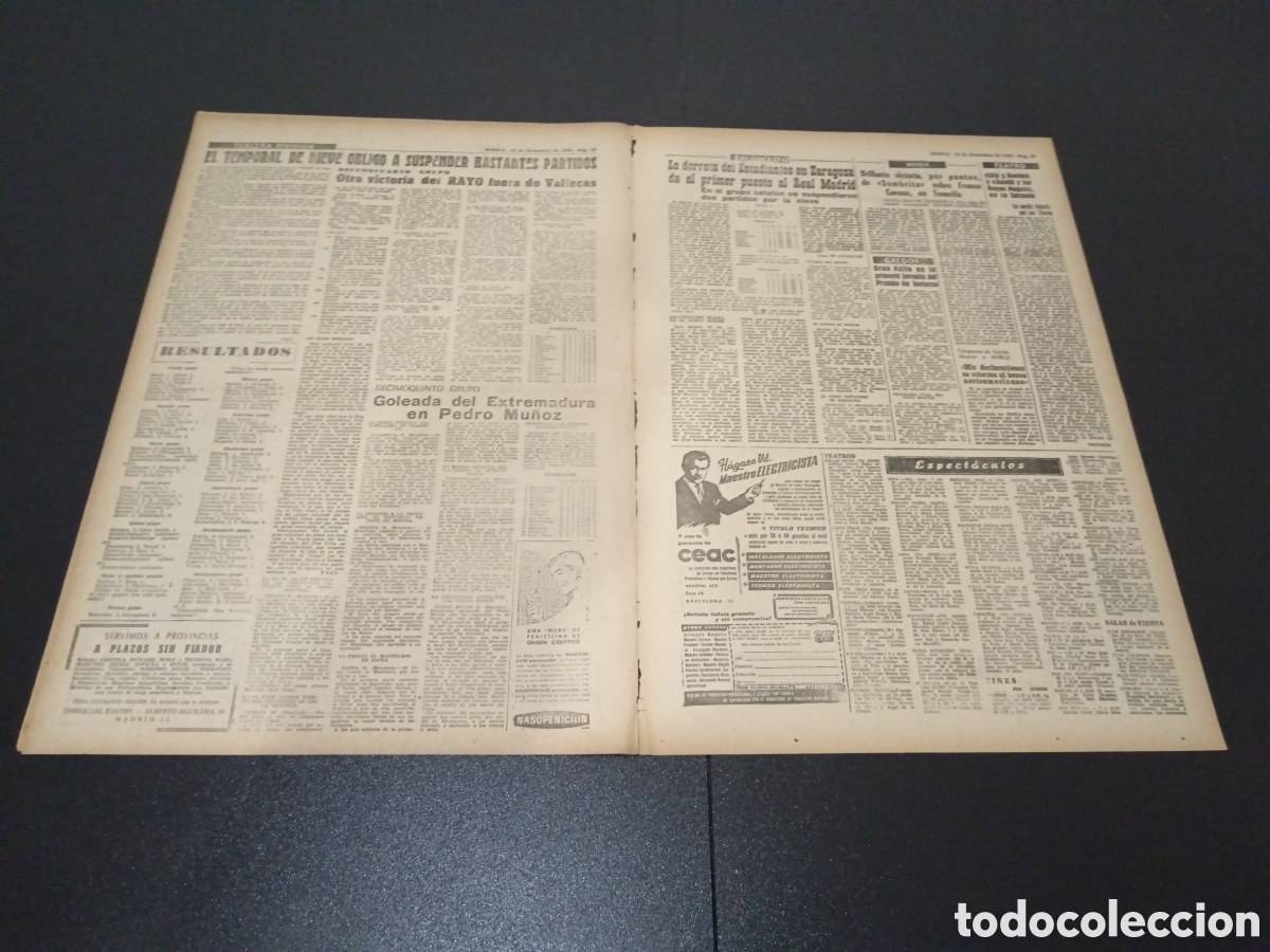 Coleccionismo deportivo: MARCA 16/12/1963 - Foto 6