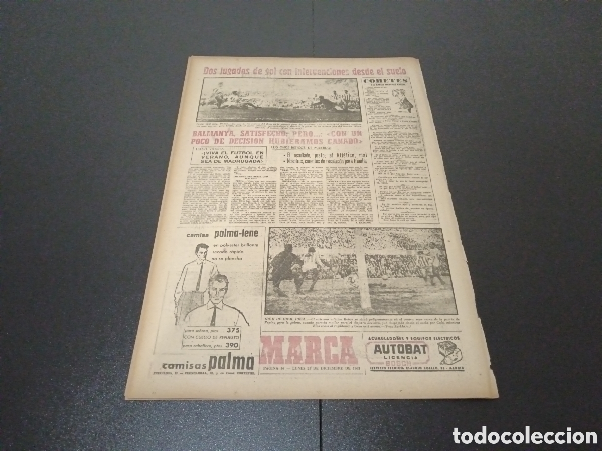 Coleccionismo deportivo: MARCA 23/12/1963 - Foto 8