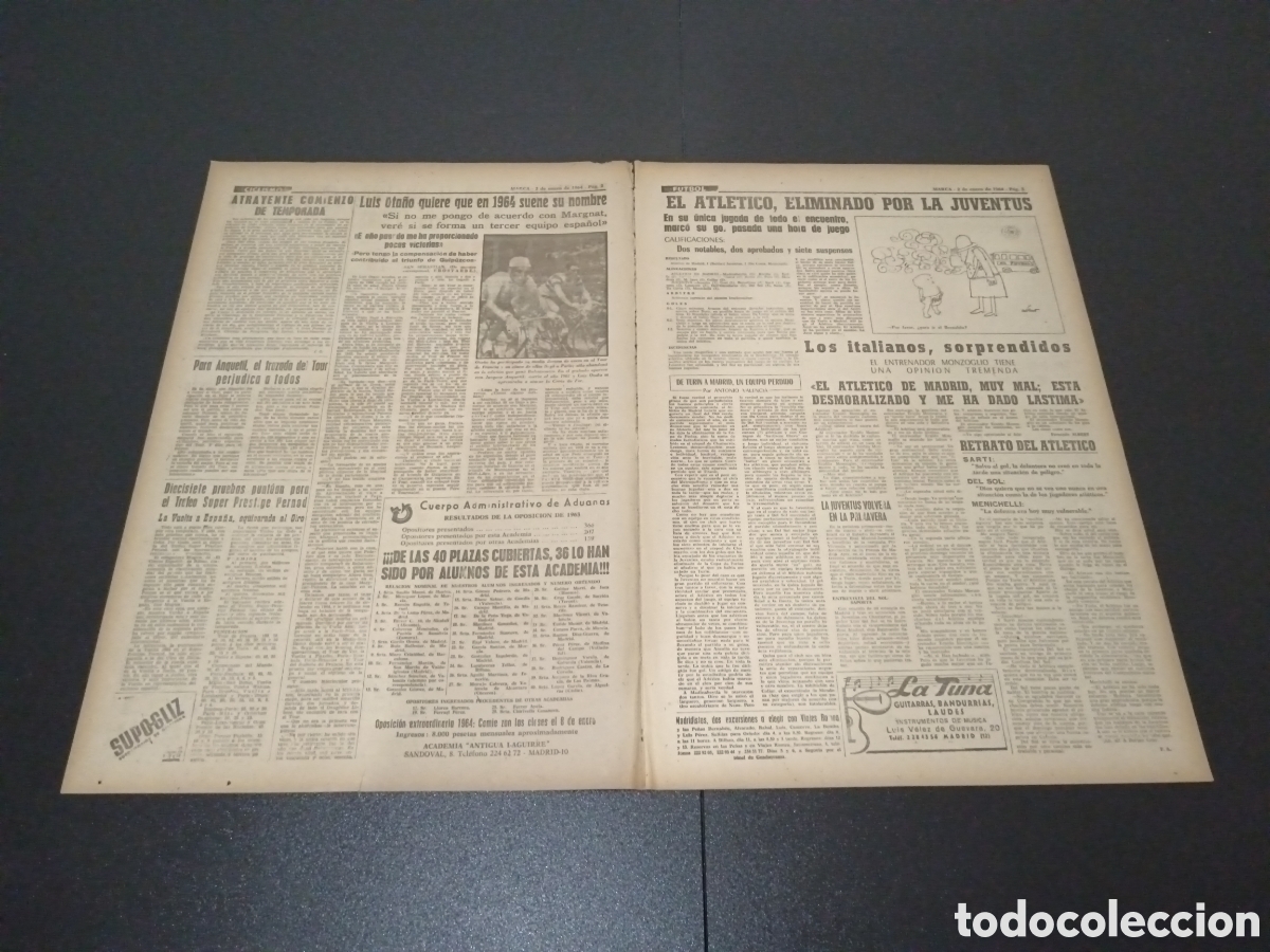 Coleccionismo deportivo: MARCA 02/01/1964 - Foto 2