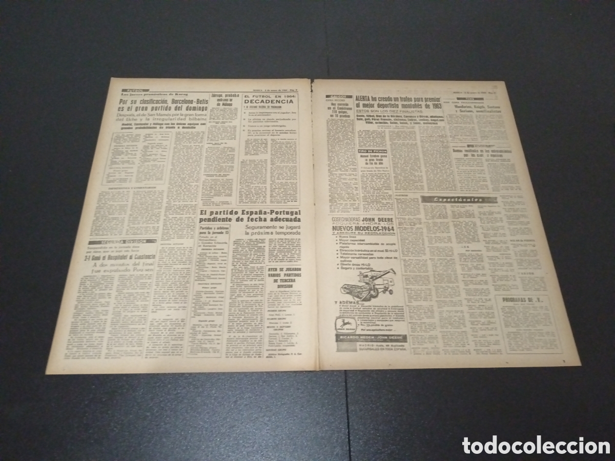 Coleccionismo deportivo: MARCA 02/01/1964 - Foto 4