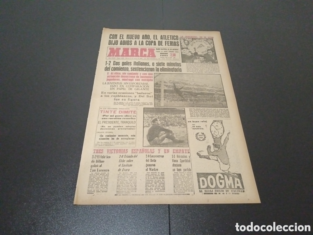 Coleccionismo deportivo: MARCA 02/01/1964 - Foto 1