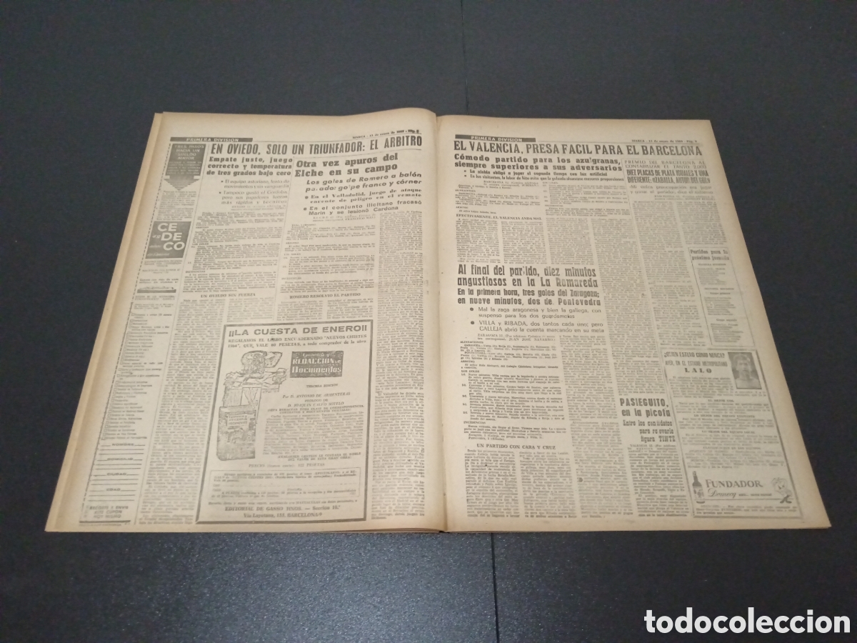 Coleccionismo deportivo: MARCA 13/01/1964 - Foto 5