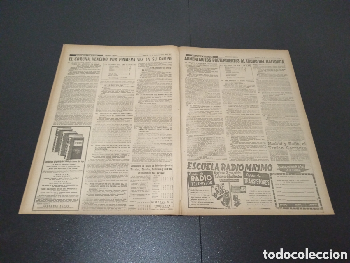 Coleccionismo deportivo: MARCA 13/01/1964 - Foto 6