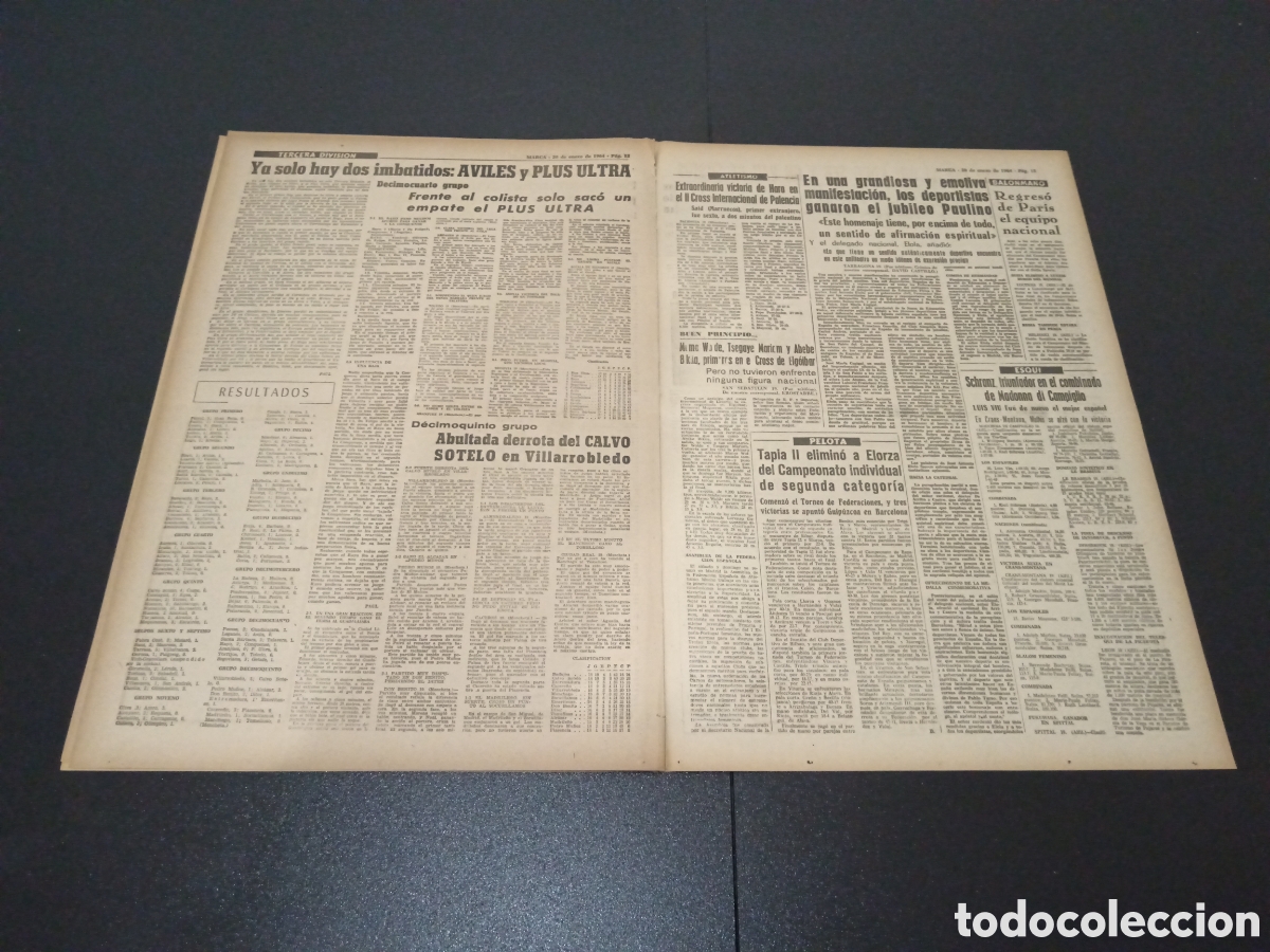 Coleccionismo deportivo: MARCA 20/01/1964 - Foto 7