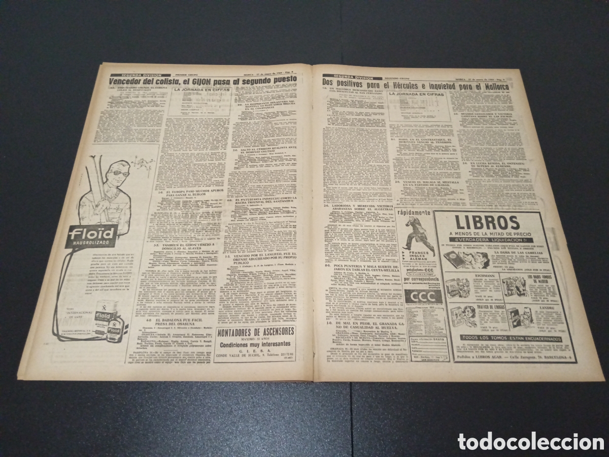 Coleccionismo deportivo: MARCA 27/01/1964 - Foto 5