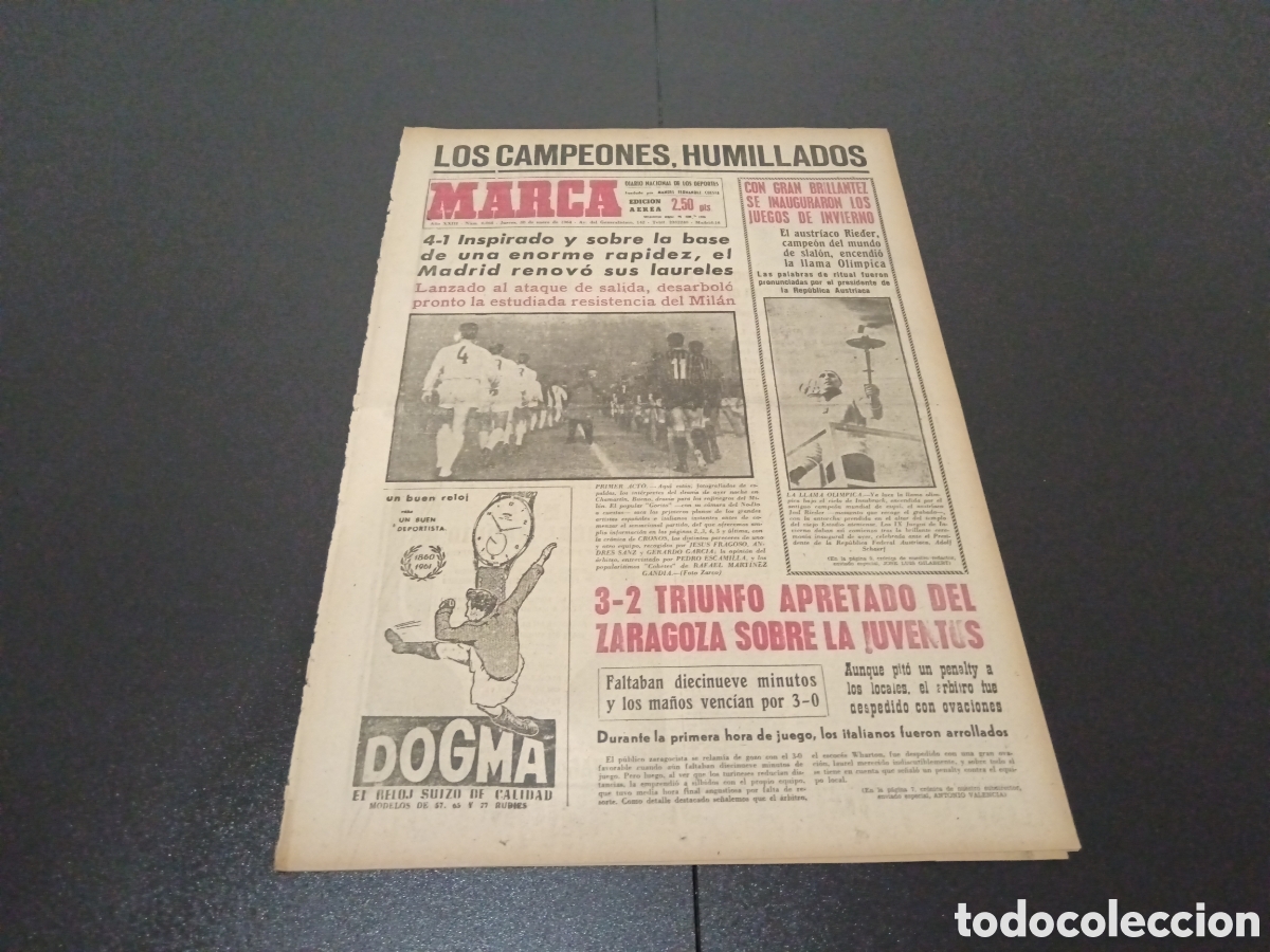 Coleccionismo deportivo: MARCA 30/01/1964 - Foto 1