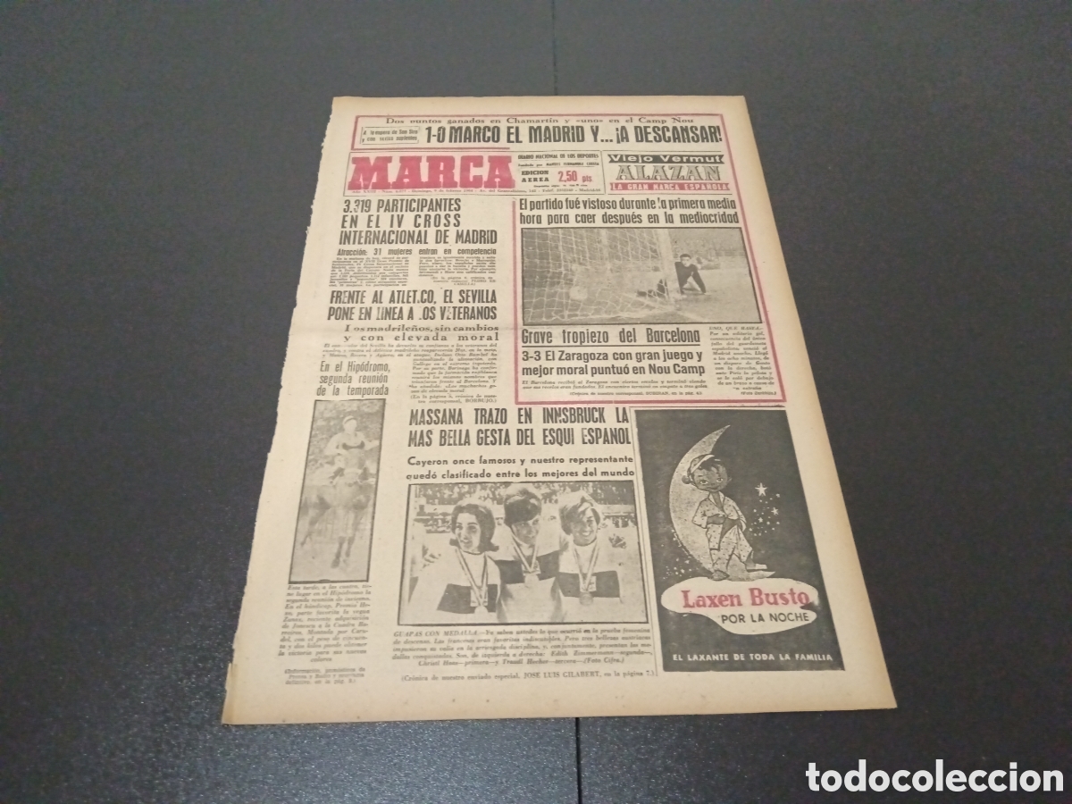 Coleccionismo deportivo: MARCA 09/02/1964 - Foto 1