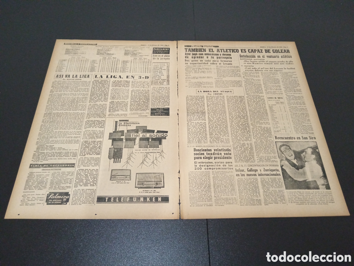 Coleccionismo deportivo: MARCA 17/02/1964 - Foto 2