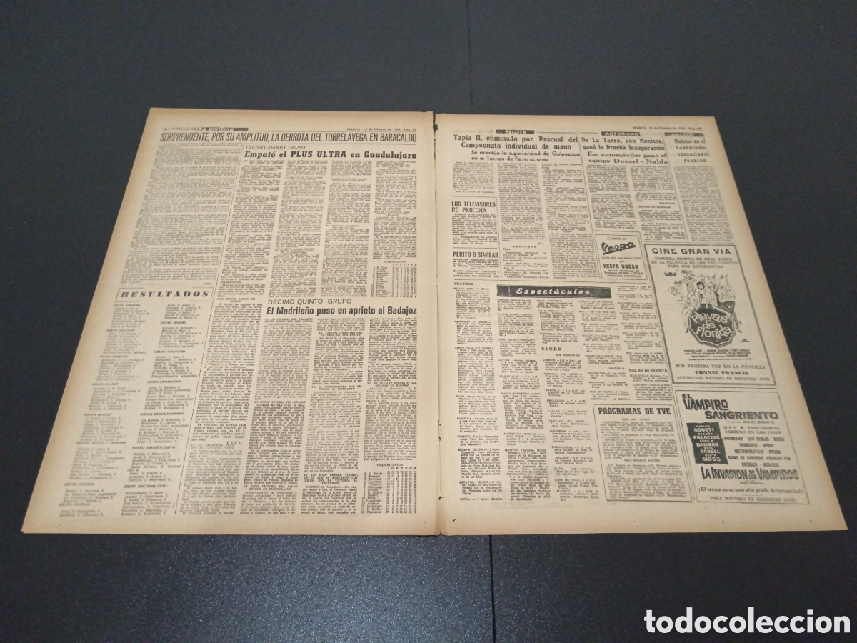 Coleccionismo deportivo: MARCA 17/02/1964 - Foto 6