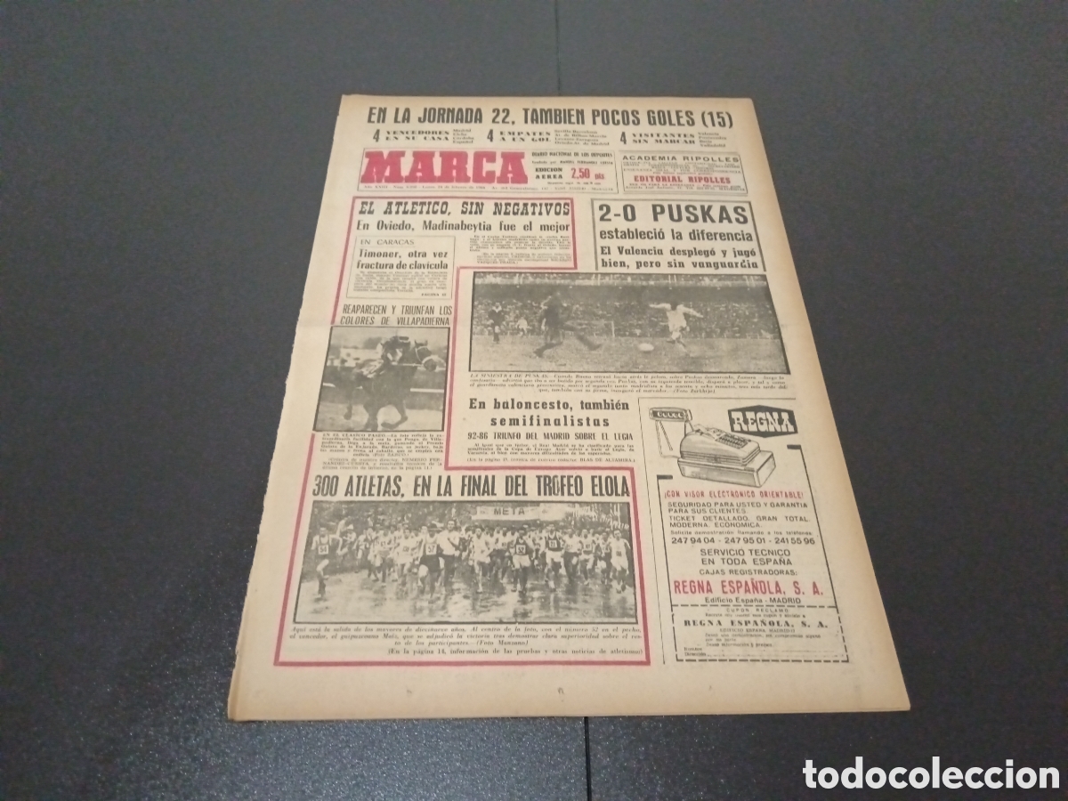 Coleccionismo deportivo: MARCA 24/02/1964 - Foto 1