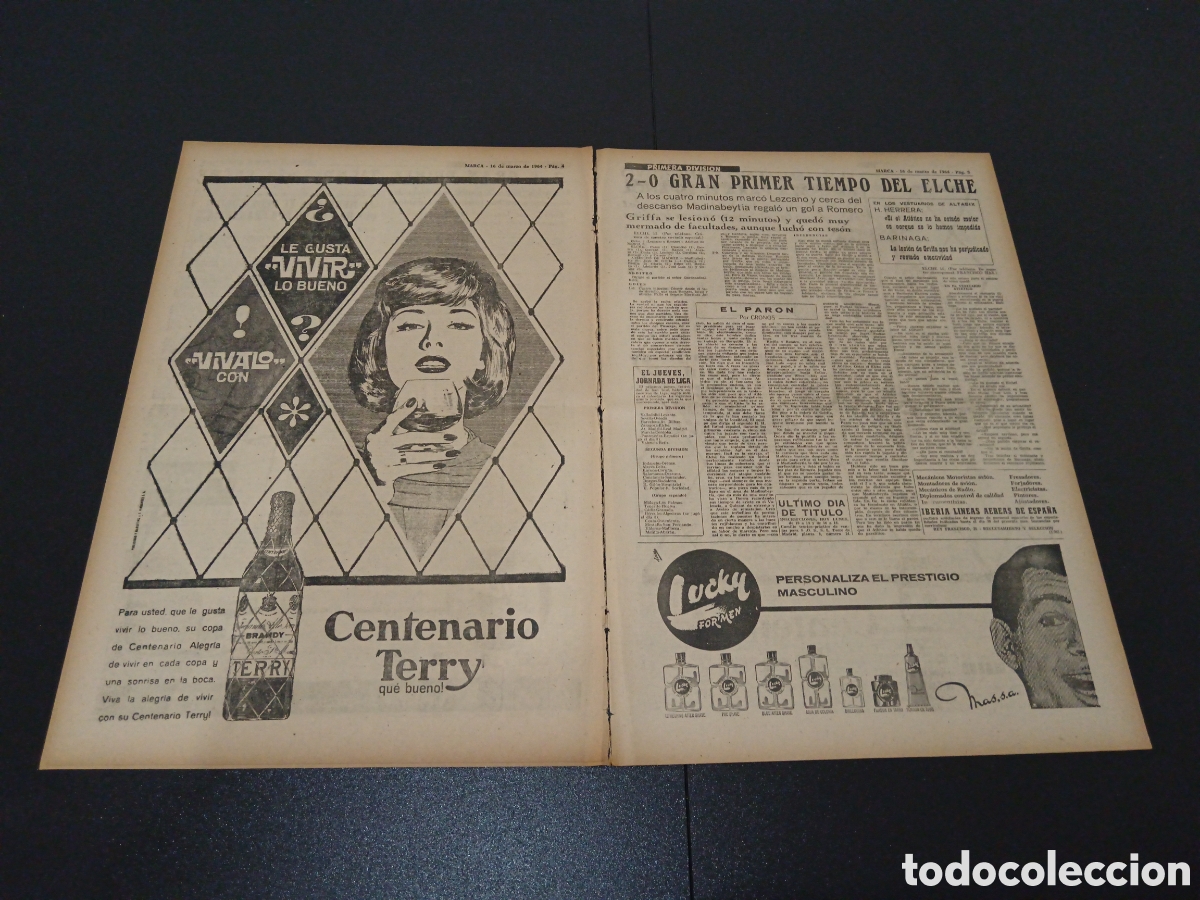 Coleccionismo deportivo: MARCA 16/03/1964 - Foto 3