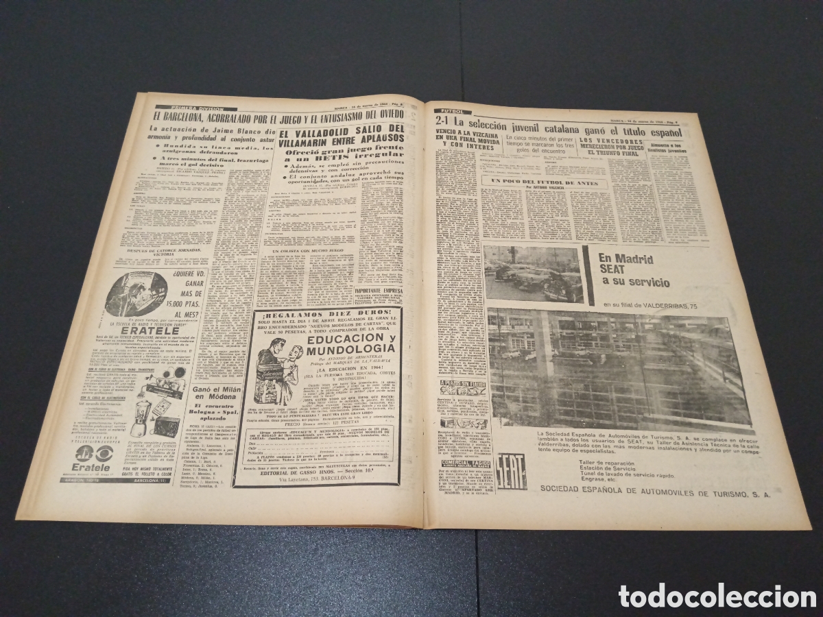Coleccionismo deportivo: MARCA 16/03/1964 - Foto 5