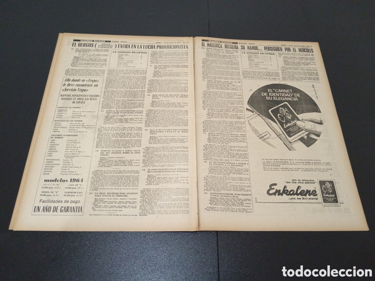 Coleccionismo deportivo: MARCA 16/03/1964 - Foto 6