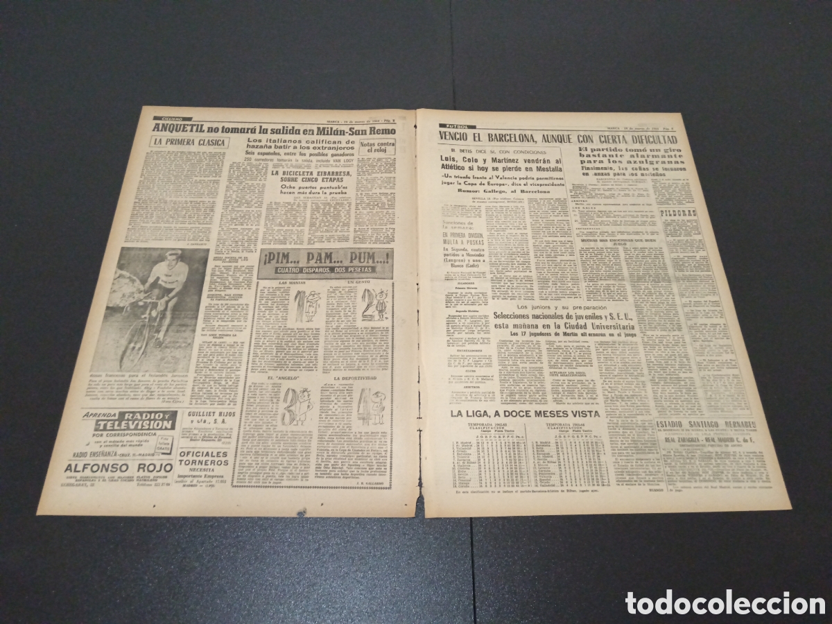 Coleccionismo deportivo: MARCA 19/03/1964 - Foto 2
