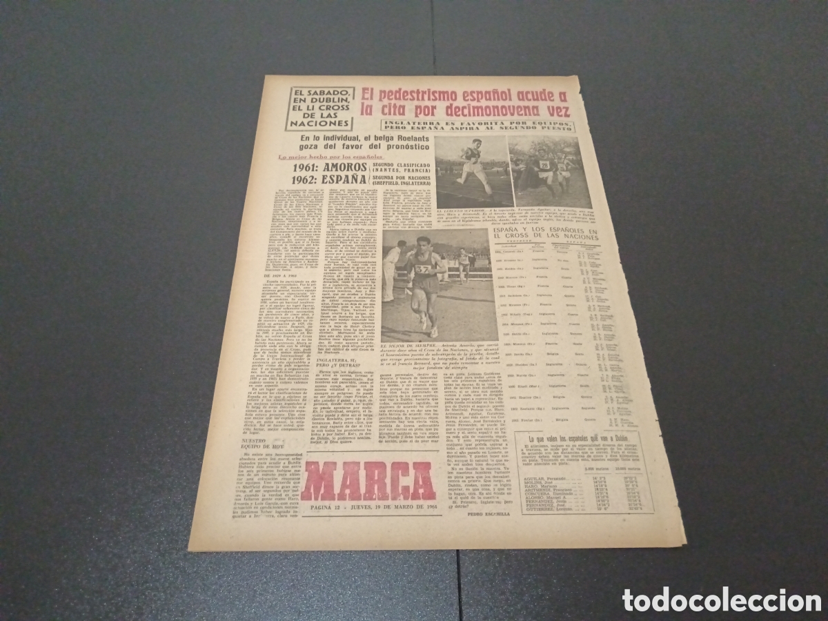 Coleccionismo deportivo: MARCA 19/03/1964 - Foto 4