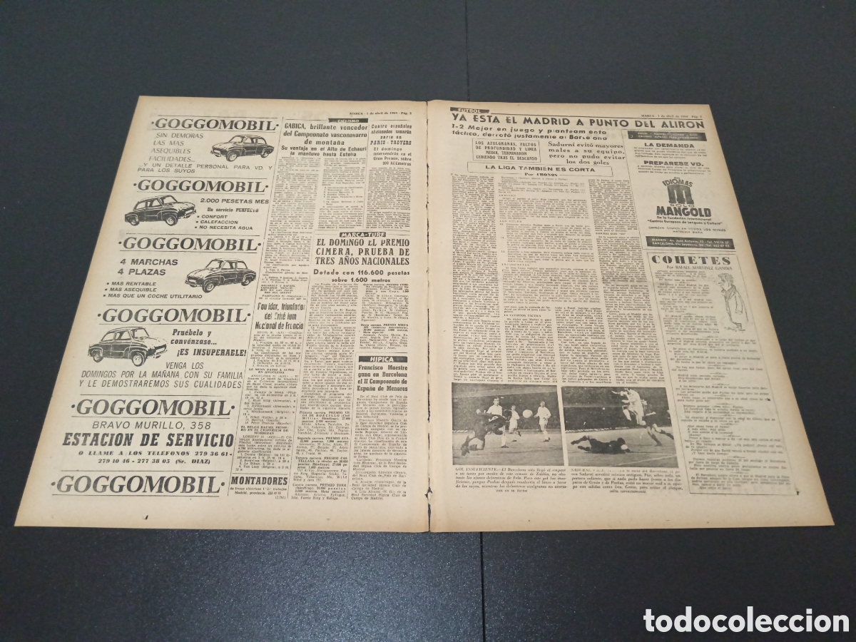 Coleccionismo deportivo: MARCA 01/04/1964 - Foto 2