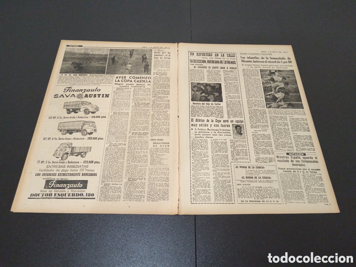 Coleccionismo deportivo: MARCA 02/04/1964 - Foto 3